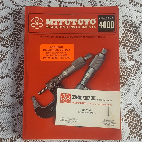 Accents 1979 Mitutoyo Measuring Instruments Catalog 400 Poshmark